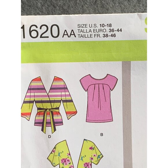 Simplicity Misses Dress Shirt Pant Sewing Pattern sz 10-18 1620 - uncut - Picture 2 of 3